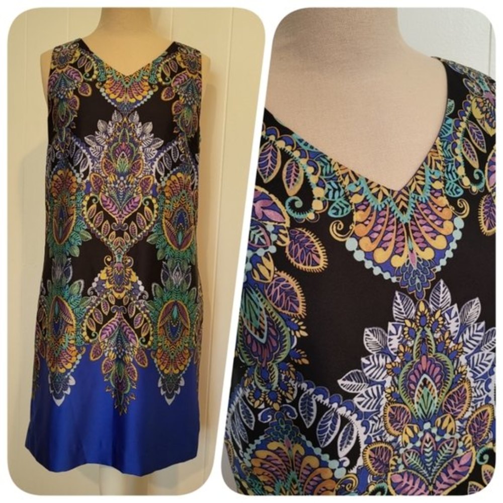 The Limited Sleeveless Art Deco Print Dress